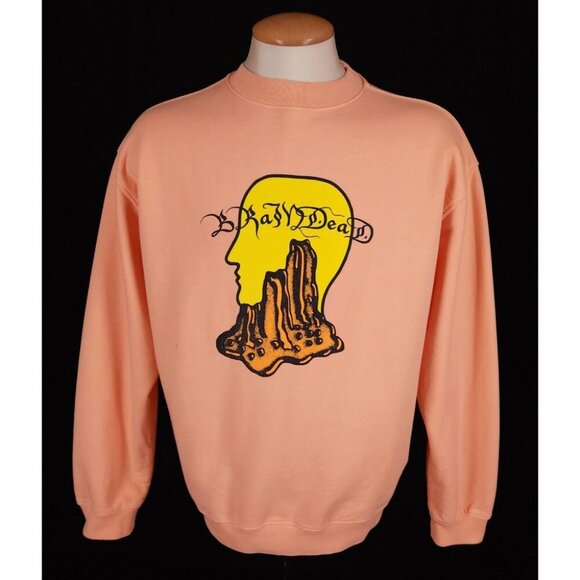 Brain Dead Mount Slime Sweatshirt Size M Mens Peach $120 - Picture 2 of 16